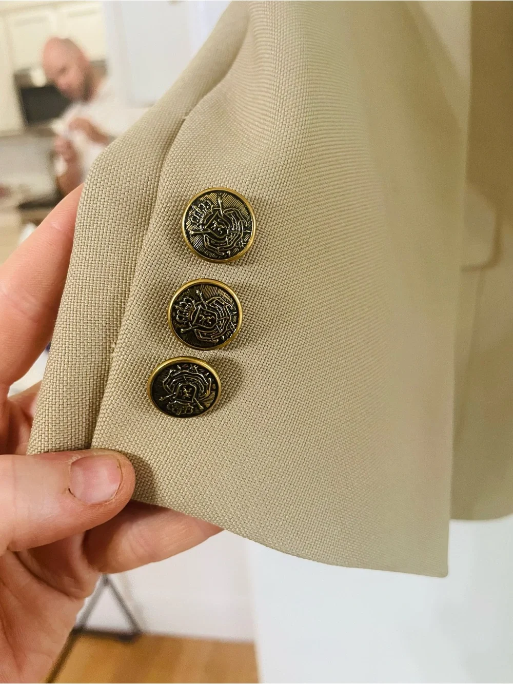Vintage Haggar Men’s Sport Coat Blazer Size 40 | Tan 2-Button Classic Fit